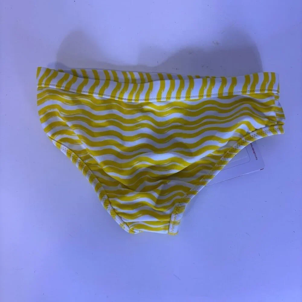 New Hanna Andersson Yellow & White & Blue Floral Reversible Swimsuit Bottoms‎ 4T